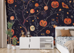 Enter Your Gothic Glam Era: Moody & Elegant Halloween Wallpaper for Walls