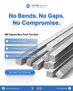 MS Square Bar – Precision That Performs | Tee Dee Alloys