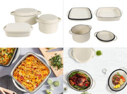 Wholesale 2 in 1 enamel cast iron roaster