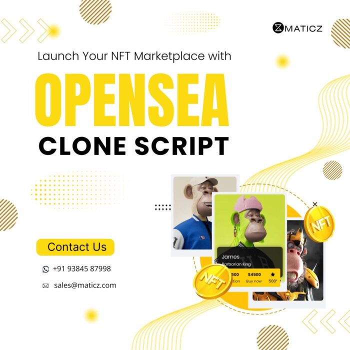 Launch your NFT Marketplace with Opensea clone script