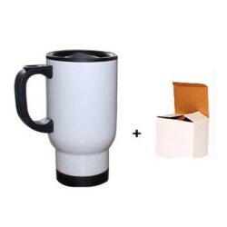 14oz White Travel Mug For Sublimation Heat Press Printing