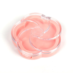 2209-1 Pink Floral Single-Grid Powder Case