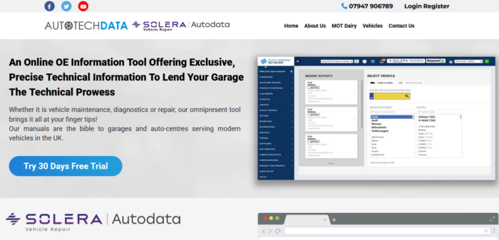 Automobile Technical Data is offered by Auto Tech Data