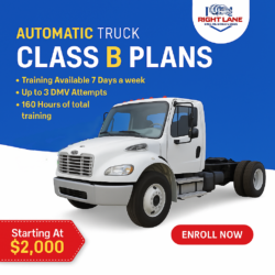 Class B CDL License Courses with Behind-the-Wheel Training and Exam Prep