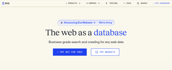 Exa – Web API For Seamless Connectivity