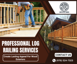 Secure Log Railing For Deck Safety