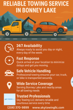 Reliable Towing Service in Bonney Lake by Sky Towing LLC