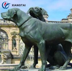 Custom Life-size Bronze Labrador Dog Statue