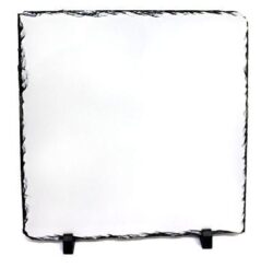 19x19cm Square White Printable Gloss Sublimation Photo Slate Blanks (5 pcs)