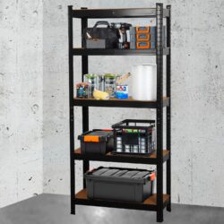 Heavy Duty 5 Tier Rack Storage Shelf Unit for Garage, Garden, Pantry, Kitchen