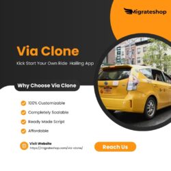 Launch your own ride-hailing app like Via with our customizable Via Clone Script
