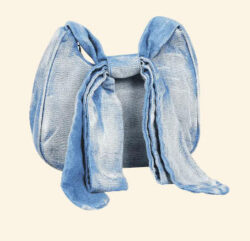 Quality Denim Bow Handbag