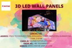 Cinstar Display 3D LED wall panels solutions