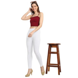 Explore White Ankle-Length Leggings for Casual and Active Wear