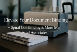 Elevate Your Document Binding — Spiral Coil Binding & More from Spiel Associates