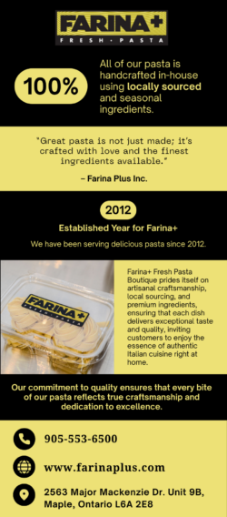 Farina+ Fresh Pasta | Handcrafted Pasta