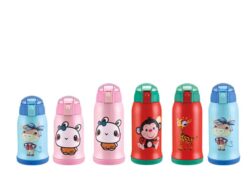 Children Thermal Water Bottle With Straw