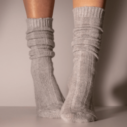 Cream Felt Slippers