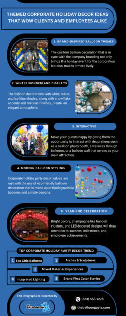 Elegant Balloon Decor for Corporate Holiday Events