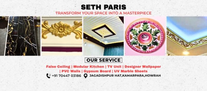 Interior Designer Howrah | Best False Ceiling Design | Seth Paris interiors