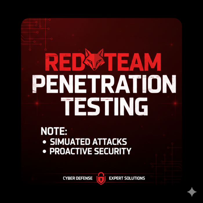 Red Team Penetration Testing for Realistic Cyber Attack Simulation