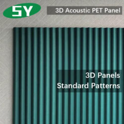 3D Acoustic PET Panel