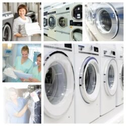 Multiple commercial laundry sites to improve management