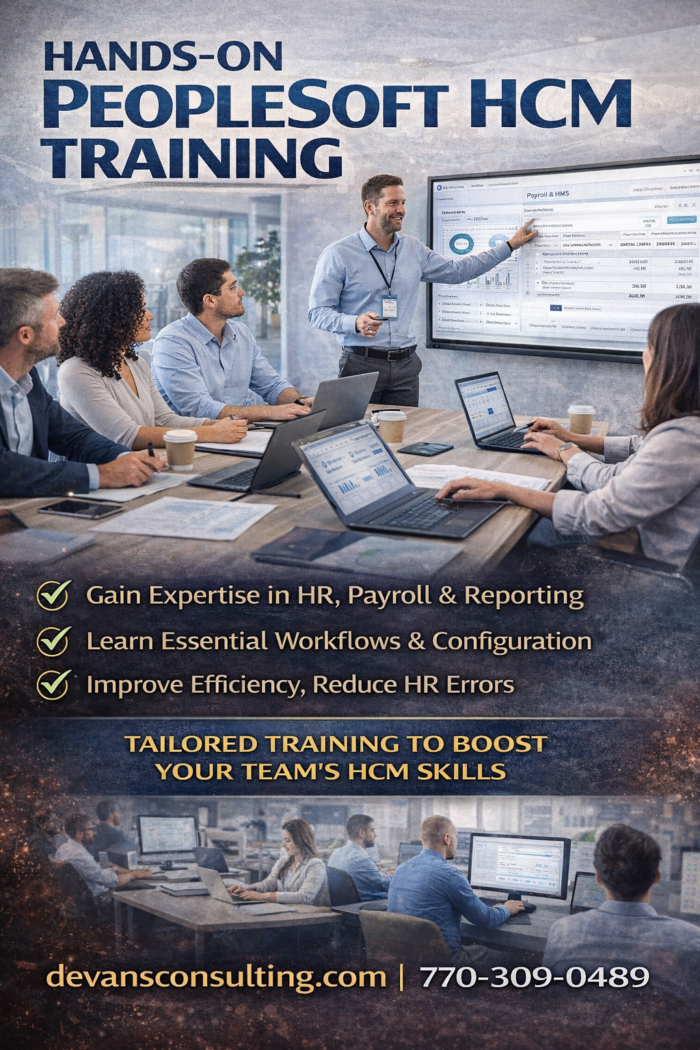 Peoplesoft HCM Training