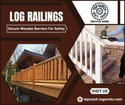 Durable Log Railings with Timeless Appeal