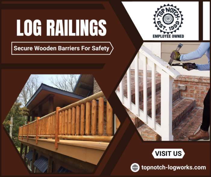 Durable Log Railings with Timeless Appeal