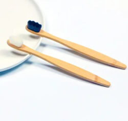 Adult round tail microfiber bamboo toothbrushv