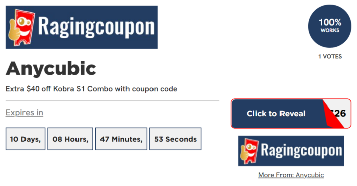 Anycubic Discount Code – Save Big on 3D Printing Essentials