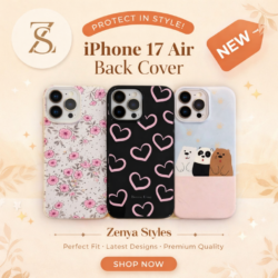 Premium iPhone 17 Air Cover by Zenya Styles – Sleek Protection with Style