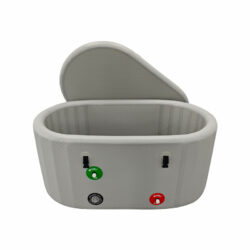 Portable inflatable ice bath tubs