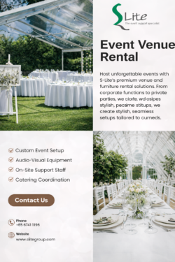 Premium Event Furniture Rental in Singapore by S-Lite Group