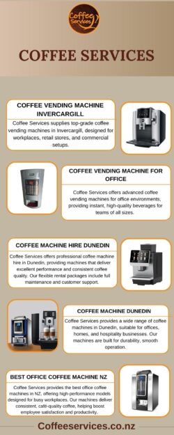 Coffee Vending Machine for Sale Invercargill – High-Quality Solutions by Coffee Services
