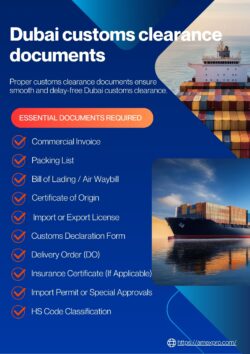 Documents Required for Customs Clearance in Dubai