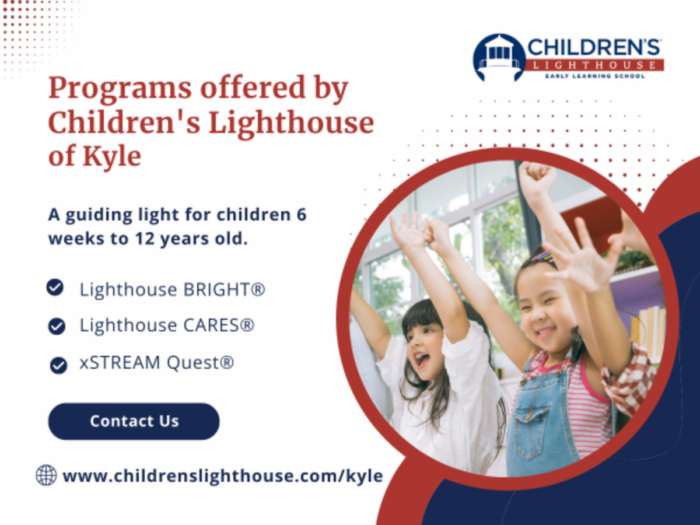 Programs Offered by Children’s Lighthouse of Kyle