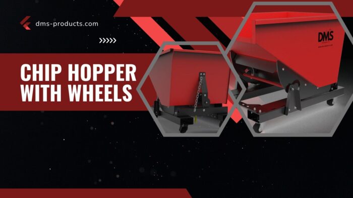 Durable chip hopper with wheels​