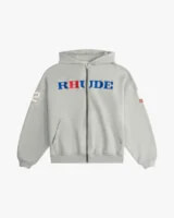 RHUDE RACING ZIP-UP HOODIE
