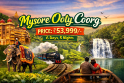 Mysore Ooty Coorg Tour Package with Sightseeing & Stay