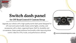 Switch dash panel for Off-Road Control & Custom Setup