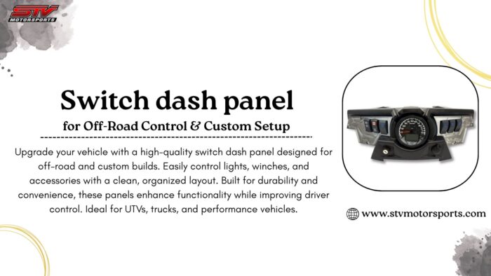 Switch dash panel for Off-Road Control & Custom Setup