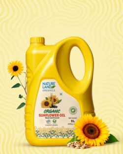 Organic Wood Cold Pressed Sunflower Oil 5Ltr