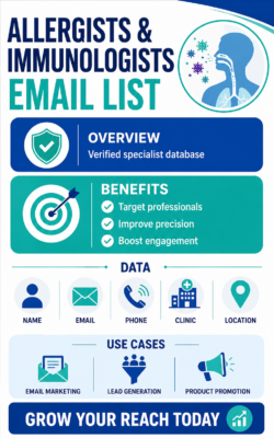 Verified Allergists and Immunologist Email List