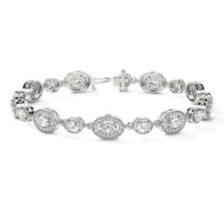 Buy Natural Diamond Bracelets Round and Oval Shape Diamond Bracelet 4.30cttw