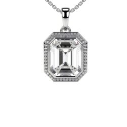 Order Lab Diamond Pendants Luxury Bezel Set Diamond Pendant