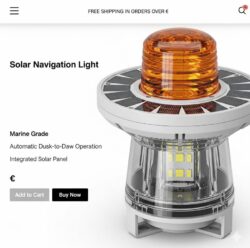 Solar navigation lights