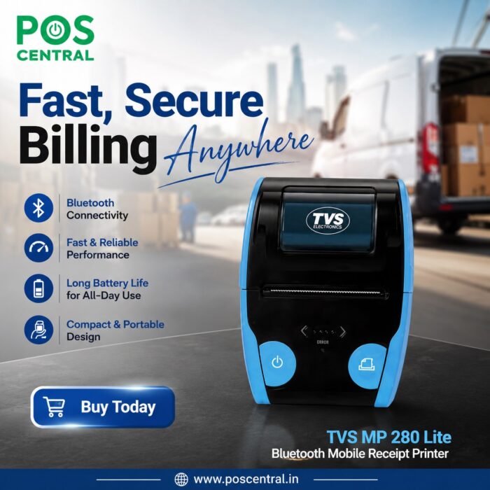 Secure Billing with TVS MP 280 Lite Bluetooth Printer