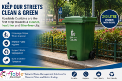 How 240 Litre Pedal Dustbins Help Keep Public Areas Clean